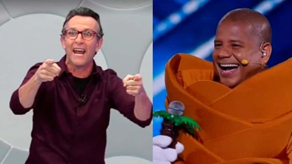 apresentador Neto e o ex-atleta Marcelinho