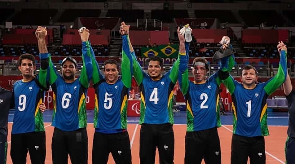 Brasil vence Argélia por 10 a 4 e vai às quartas no goalball masculino