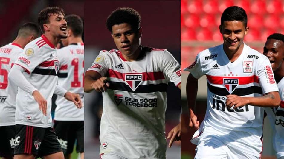 Meio-campo do São Paulo tem estatísticas lideradas por jovens de Cotia