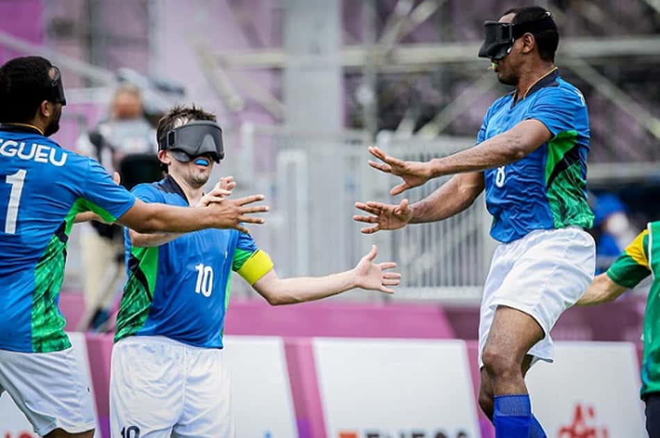 Brasil goleia o Japão e se classifica para as semifinais do futebol de 5 nos Jogos Paralímpicos