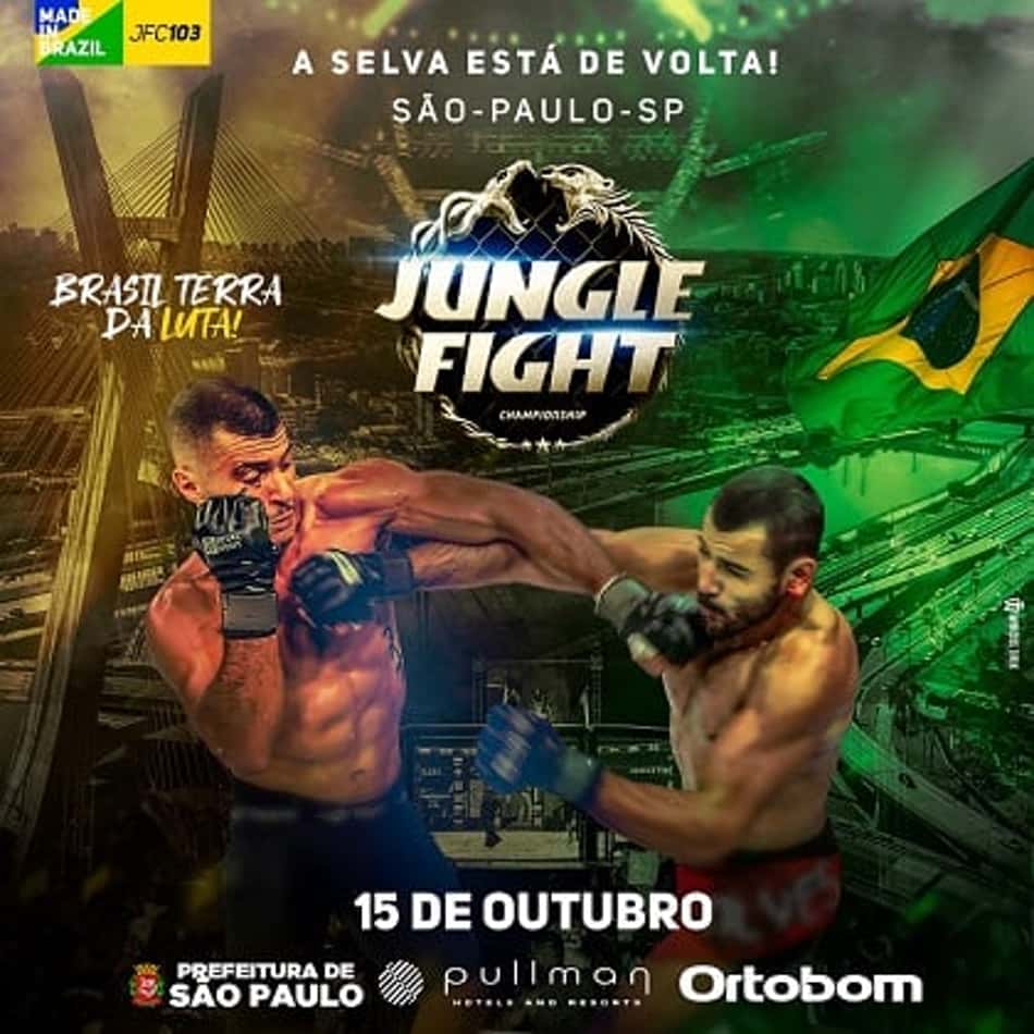 Com oportunidade a atletas de projetos sociais, Jungle Fight 103 vai acontecer em outubro, em São Paulo