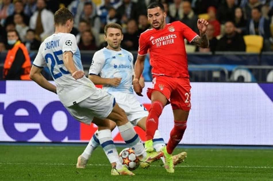 Dínamo de Kiev e Benfica ficam no empate sem gols em jogo pelo Grupo E da Champions League