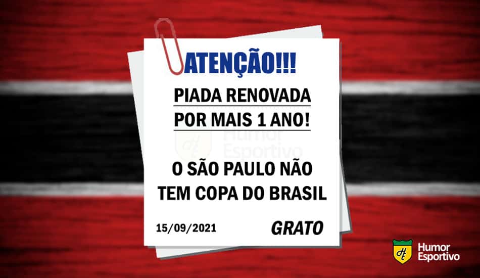 Piada renovada! São Paulo é eliminado da Copa do Brasil e web não perdoa; veja memes
