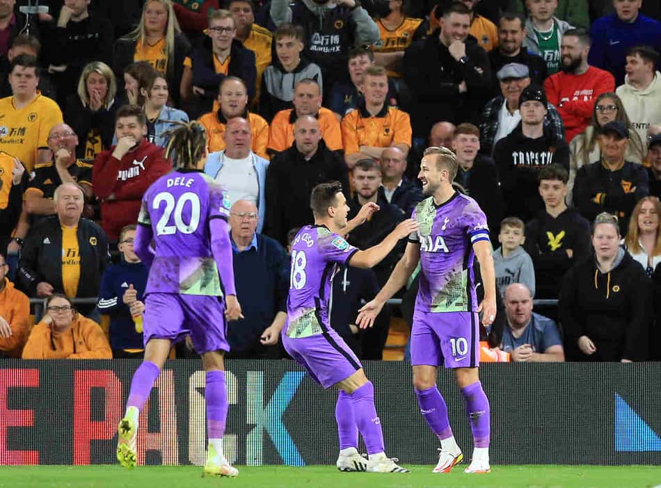 Nos pênaltis, Tottenham vence o Wolverhampton e avança às oitavas de final da Copa da Liga Inglesa
