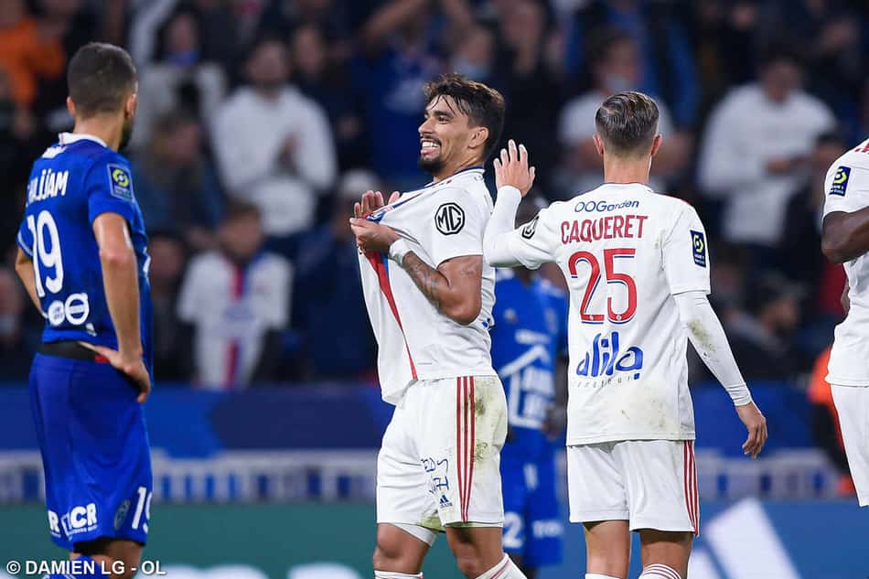 Lucas Paquetá celebra mais um gol em bom momento pelo Lyon: 'Feliz por essa fase artilheira'