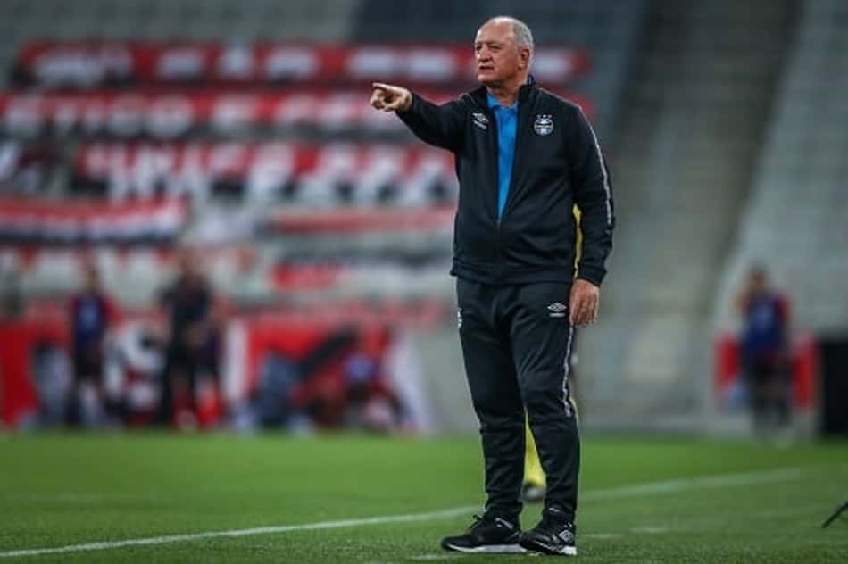 Felipão tem dúvidas para montar o Grêmio que encara o Santos