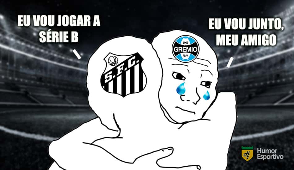 Ameaçados de rebaixamento, Santos e Grêmio viram piada na web após derrotas na rodada
