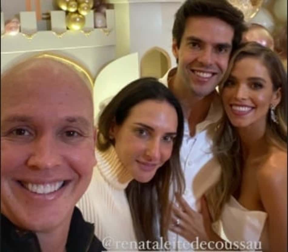 Após cura do câncer, Caio Ribeiro marca presença em primeiro aniversário da filha caçula de Kaká