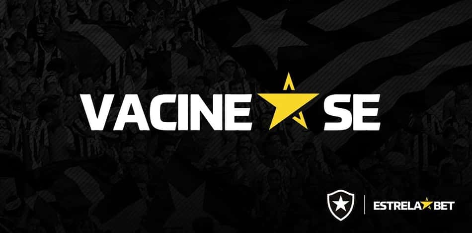 Botafogo e EstrelaBet farão ação de incentivo à vacinação na partida contra o Cruzeiro