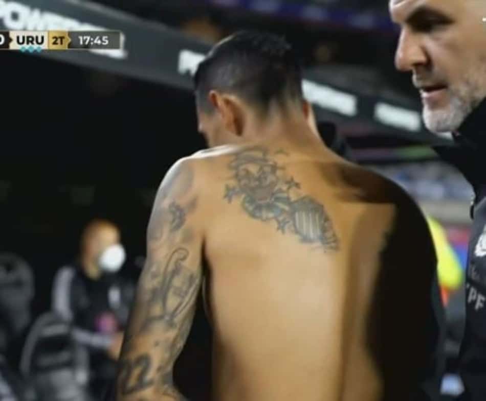 Tatuagem de Di Maria chama a atenção em jogo da Argentina; confira