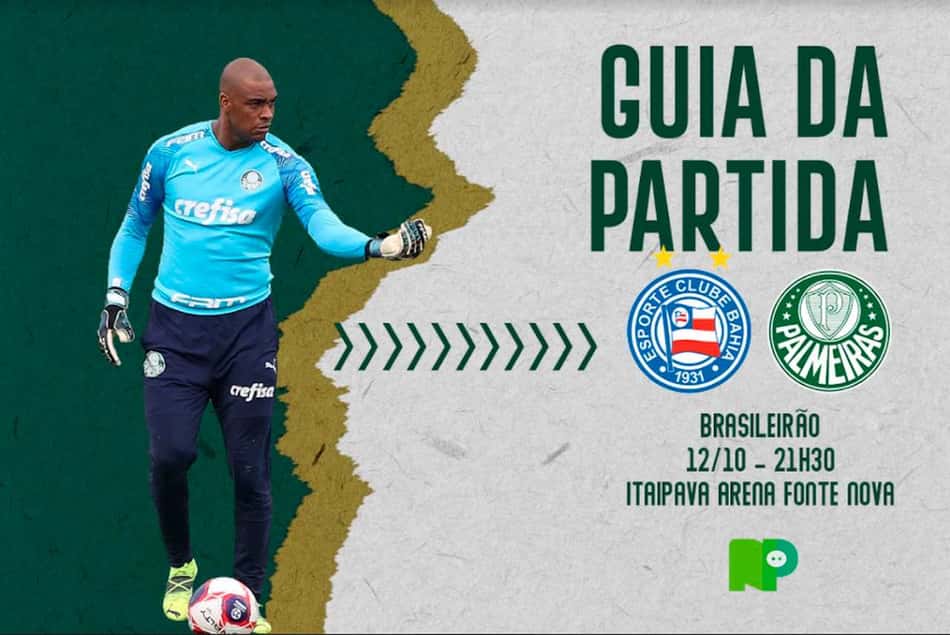 Bahia x Palmeiras: onde assistir ao duelo pelo Brasileirão, arbitragem e escalações