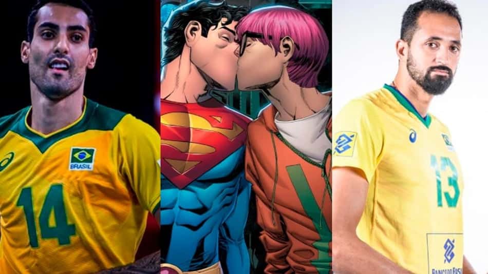 Douglas e Mauricio, da Seleção de vôlei, trocam farpas na internet sobre Super-Homem bissexual
