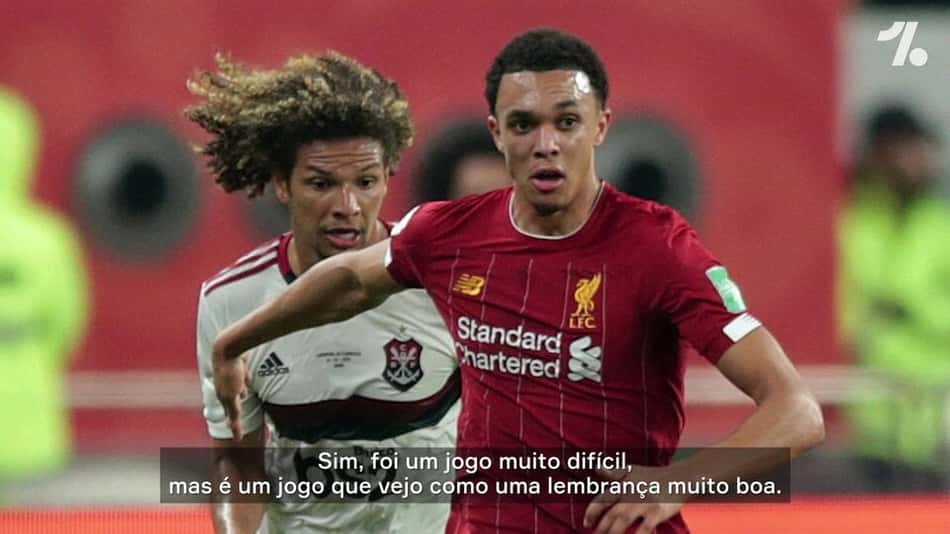 Alexander-Arnold, do Liverpool, recorda Mundial e exalta torcida do Flamengo: 'Muito alto o jogo todo'