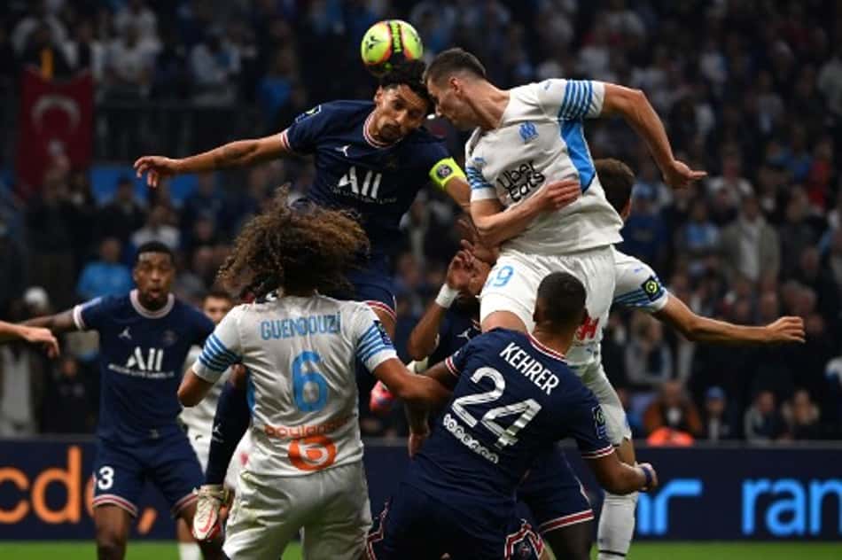 Em jogo de gols anulados, PSG e Marseille ficam no empate pelo Campeonato Francês