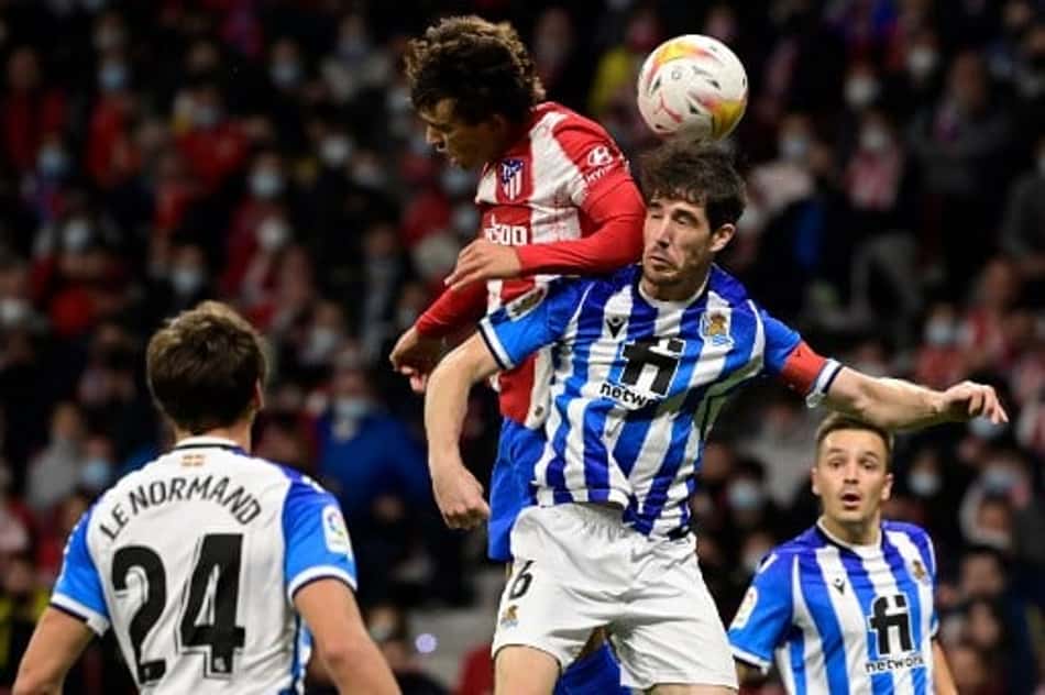 Atlético de Madrid reage e empata com a Real Sociedad, que mantém a liderança de La Liga