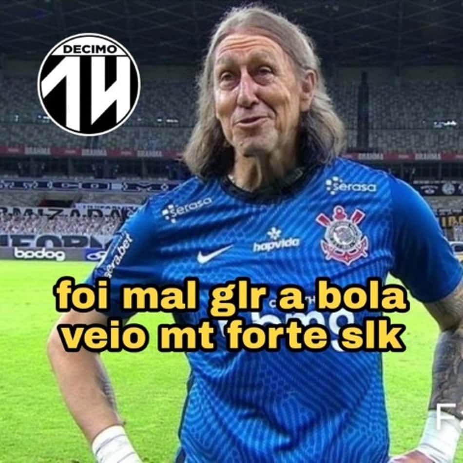 Cássio e Sylvinho viram piada após empate do Corinthians com o Internacional