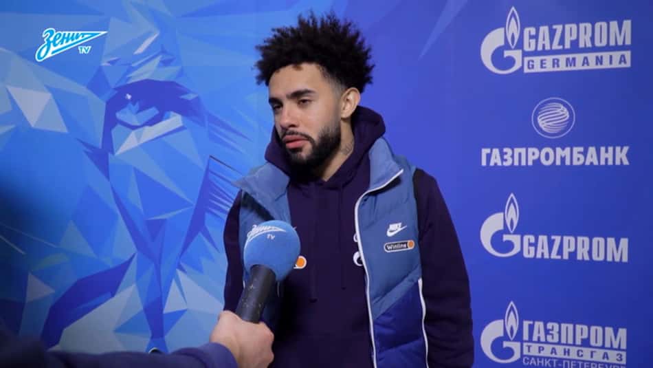Claudinho comemora participação em goleada épica do Zenit