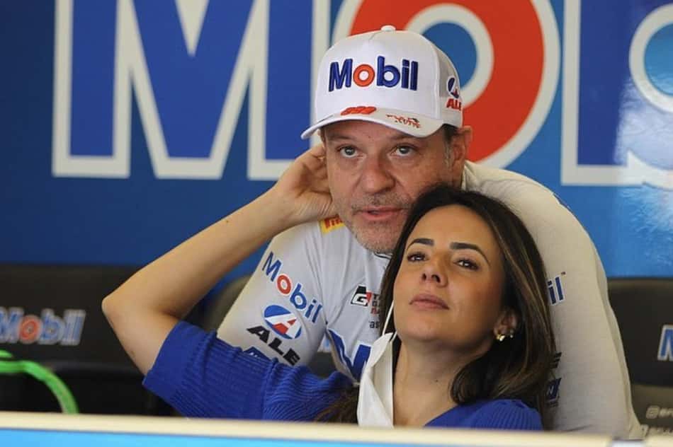 Rubinho Barrichello reata relacionamento com Paloma Tocci