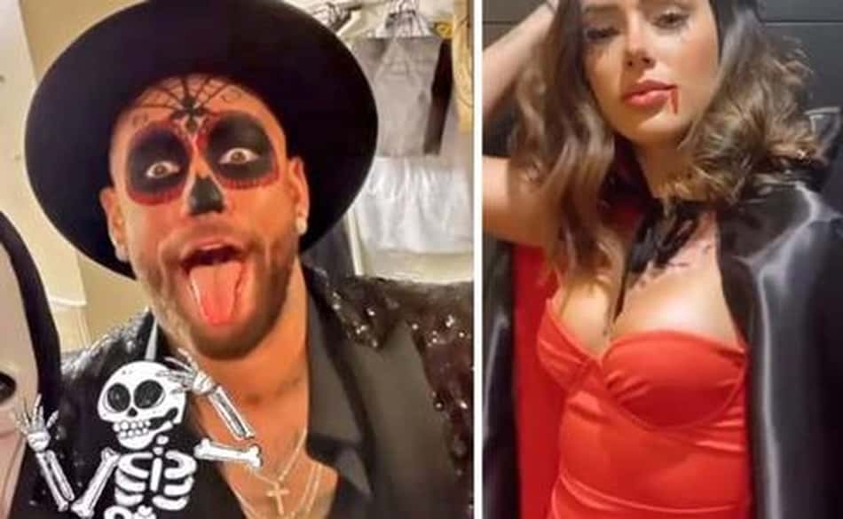 Halloween: Neymar e Bruna Biancardi curtem noite de festa em Paris