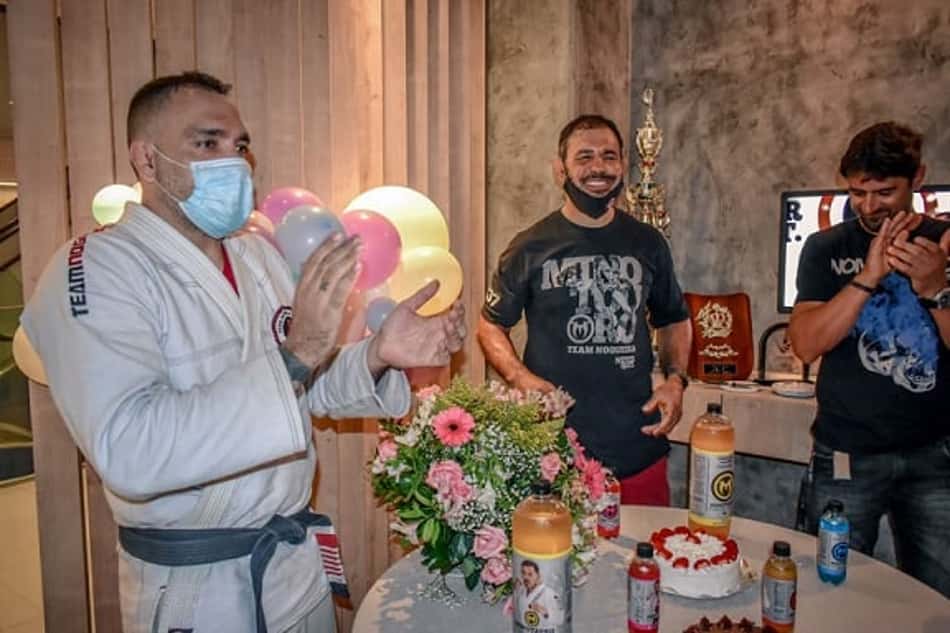 Minotauro e Minotouro comemoram um ano de academia 'Team Nogueira'