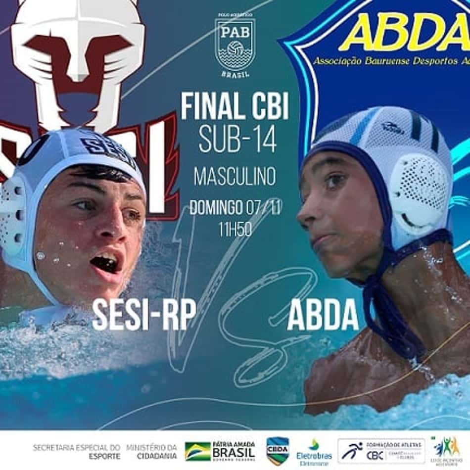 Sesi-RP e ABDA decidem a final do Campeonato Brasileiro Interclubes Sub-14 de polo aquático