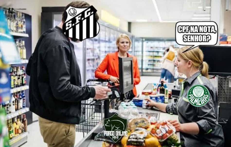 CPF na nota? Palmeirenses zoam o Santos após vitória na Vila Belmiro; veja os memes