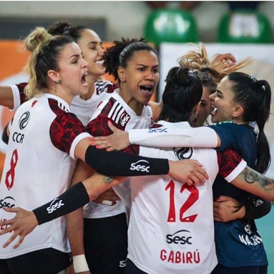Sesc RJ Flamengo celebra primeira vitória na Superliga e ganha motivação para encarar o Minas