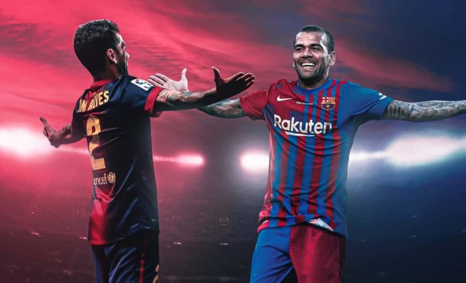 Internautas se surpreendem com retorno de Daniel Alves para o Barcelona: 'Desespero'