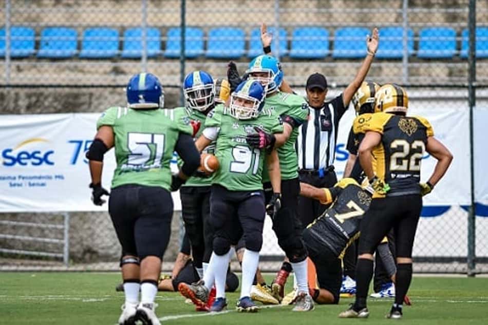 Nova Serrana Forgeds faz 57 a 0 nos Golden Lions e fica em 3º lugar na Liga MGFL Hinova