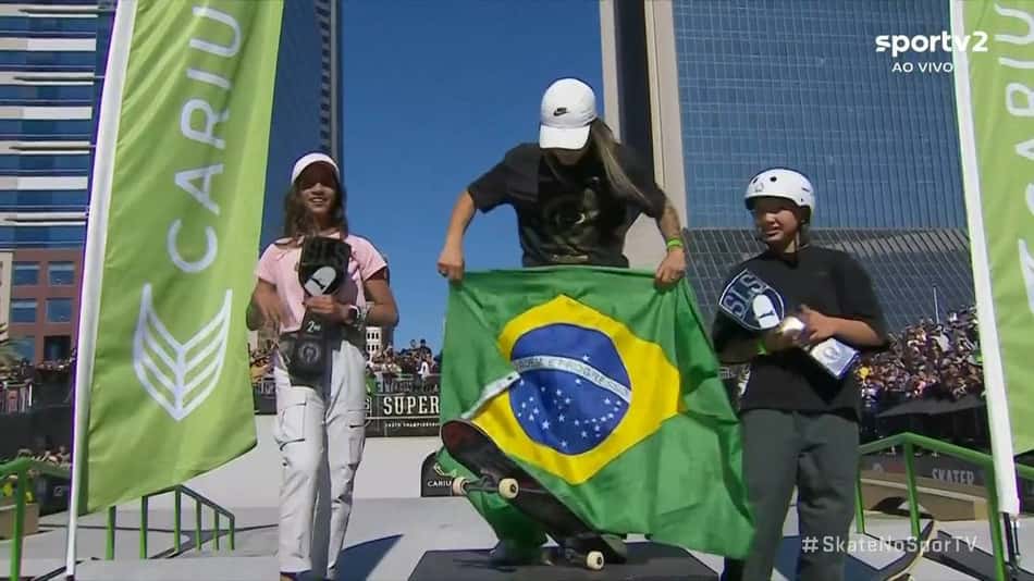 Brilho brasileiro! Pâmela faz história e é bicampeã mundial de skate; Rayssa Leal fica em segundo