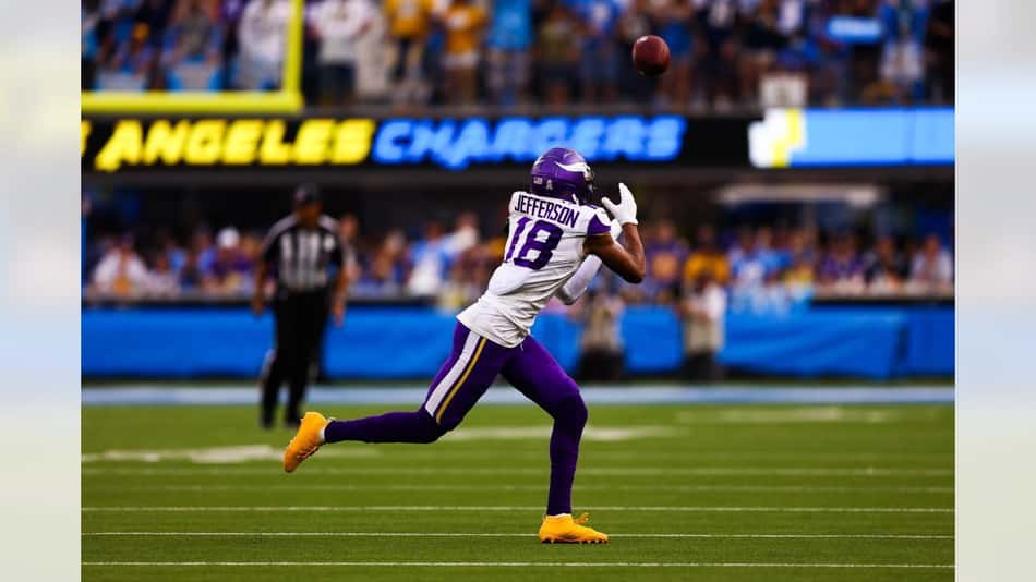 Minnesota Vikings vence o Los Angeles Chargers com grande atuação de Justin Jefferson