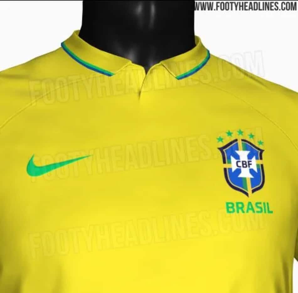 Site inglês divulga detalhes do novo uniforme principal da Seleção Brasileira para 2022