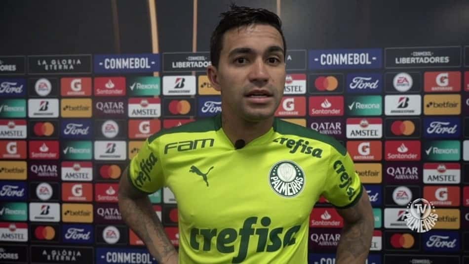 Dudu diz que festa da torcida do Palmeiras deu um 'gás a mais' para a decisão da Libertadores
