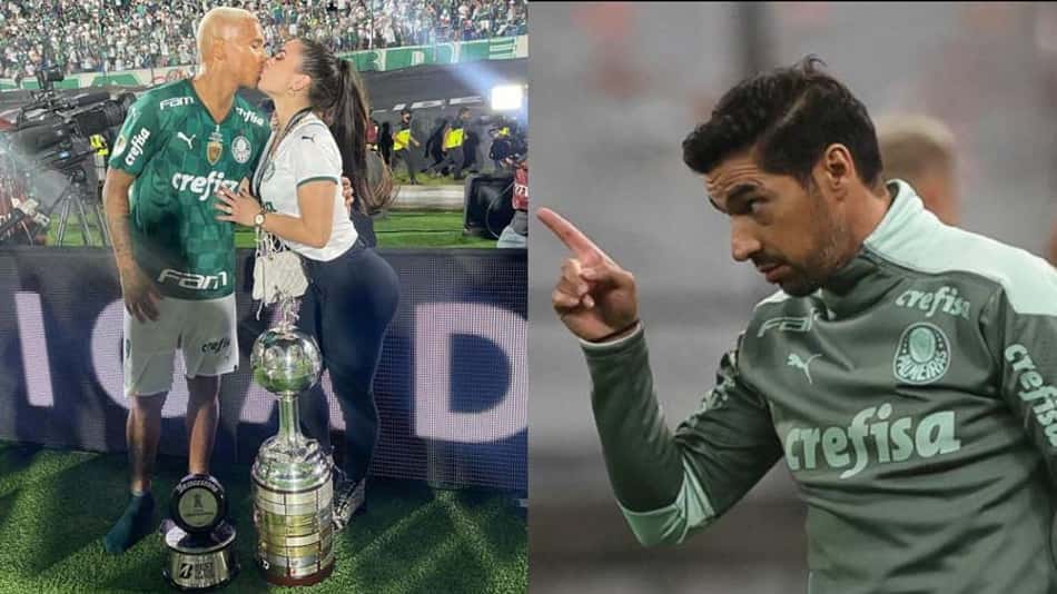 Esposa diz que 'enquadra' Deyverson com apoio de Abel Ferreira: 'Se você machucar ela vai se ver comigo'