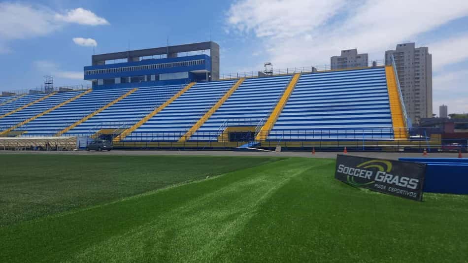 Para disputa do Paulistão, Santo André terá gramado sintético entregue neste fim de semana