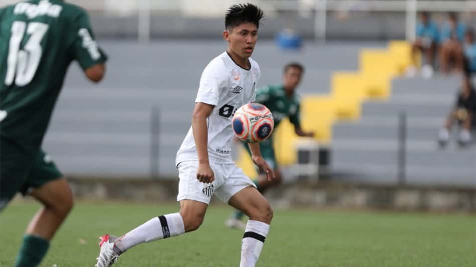Joia boliviana brilha e Santos goleia o Palmeiras na Paulista Cup Sub-16