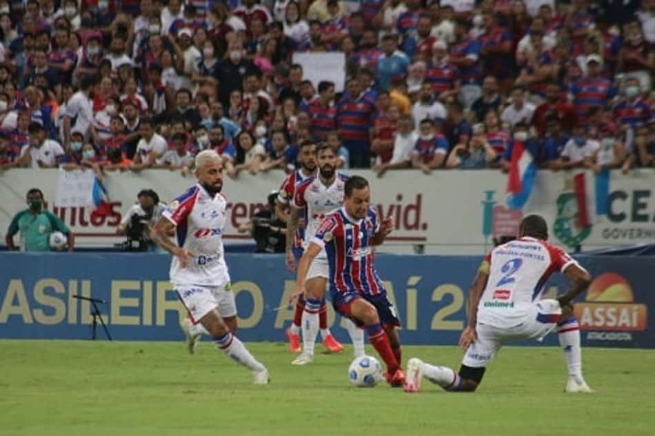 Bahia perde de virada para o Fortaleza e é rebaixado para a Série B do Brasileirão