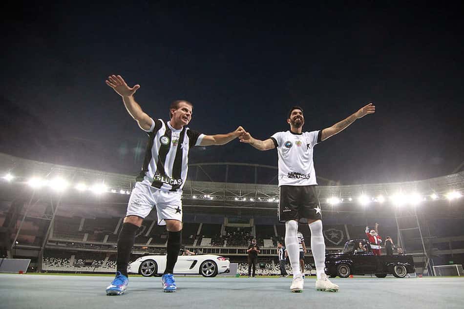 Túlio Maravilha e Loco Abreu - Botafogo