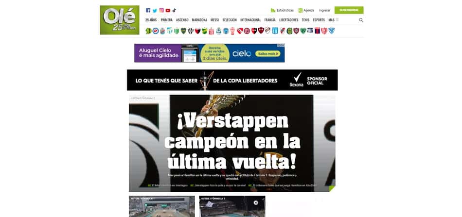 F1 no Olé