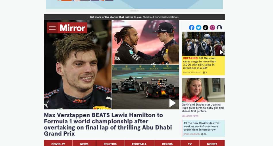 F1 no Mirror