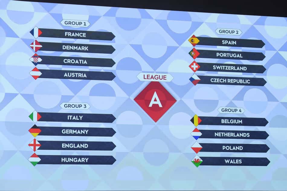 Uefa sorteia chaves da Nations League, que terá Alemanha, Inglaterra e Itália no mesmo grupo
