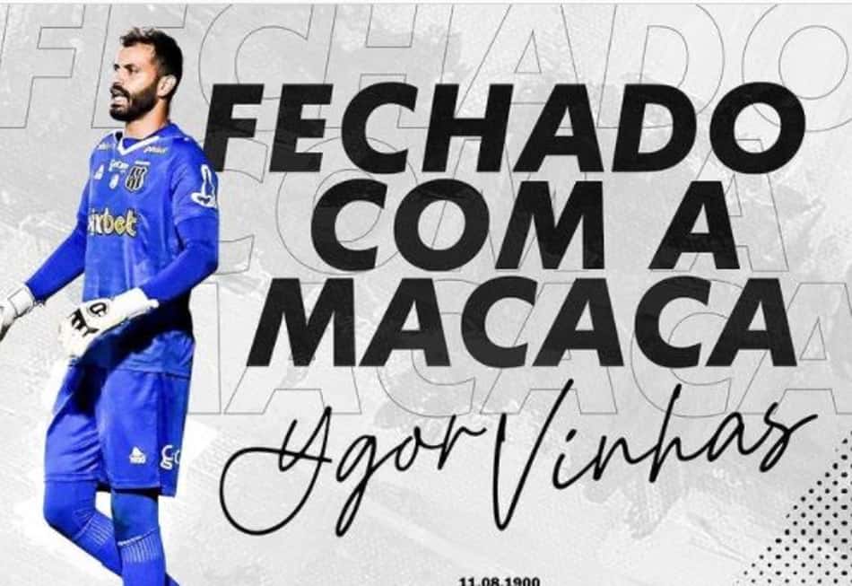 Ponte Preta renova o contrato do goleiro Ygor Vinhas