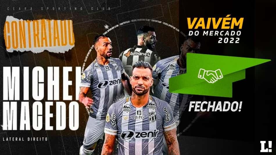 Lateral Michel Macedo é anunciado pelo Ceará