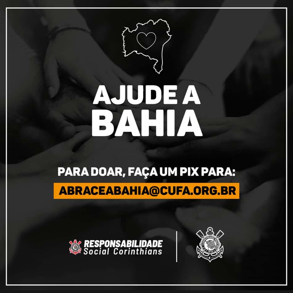 Novo parceiro do Corinthians, Grupo Taunsa doa mil cestas básicas para vitimas das enchentes na Bahia