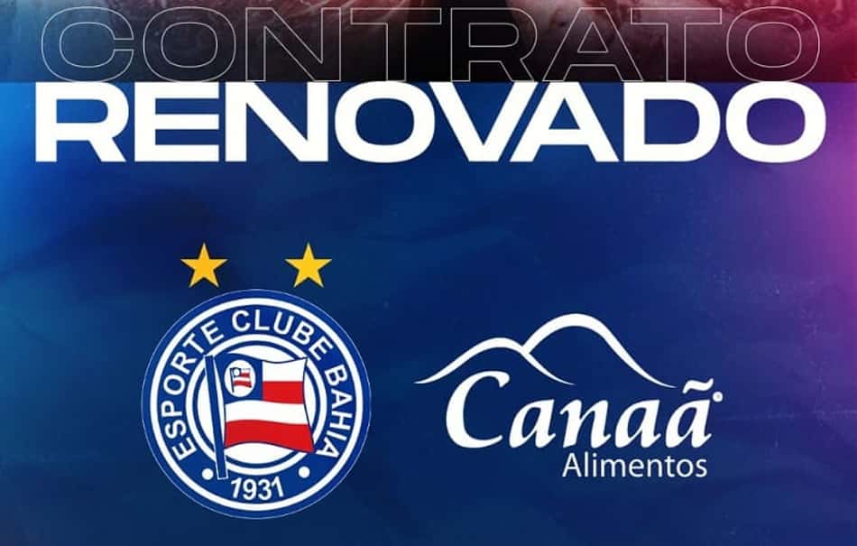 Com direito a mensagem de apoio, Bahia renova com seu patrocionador mais longevo