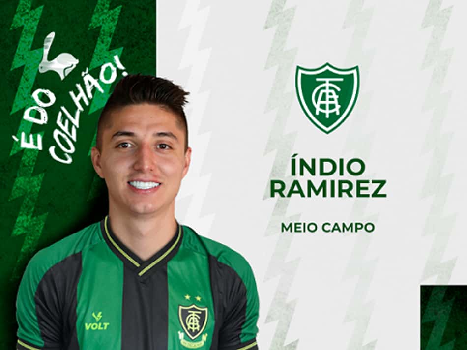América-MG confirma a contratação do meia colombiano Índio Ramirez