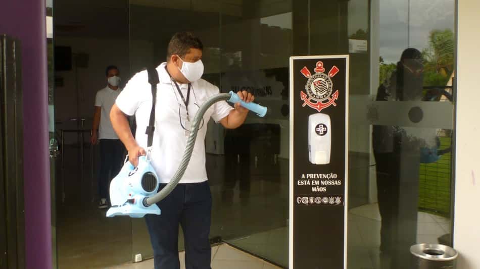 CT do Corinthians passou por higienização antes da reapresentação do elenco