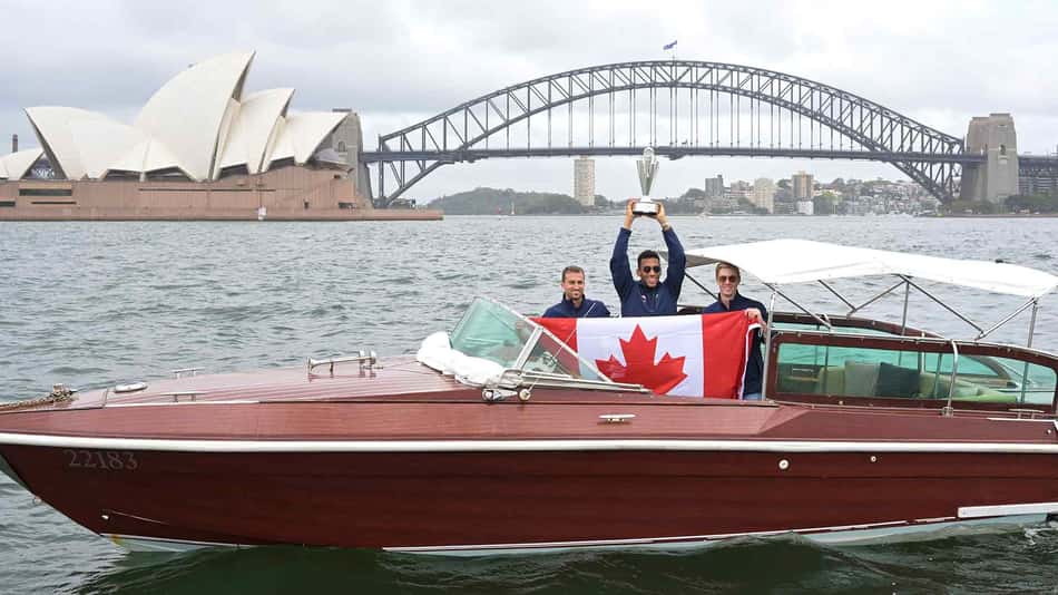 Canadá comemora título da ATP Cup com passeio de barco por Sydney