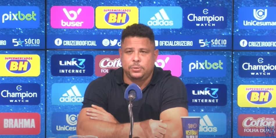 'Cruzeiro é um paciente em estado grave, na UTI', diz Ronaldo em sua primeira coletiva como gestor