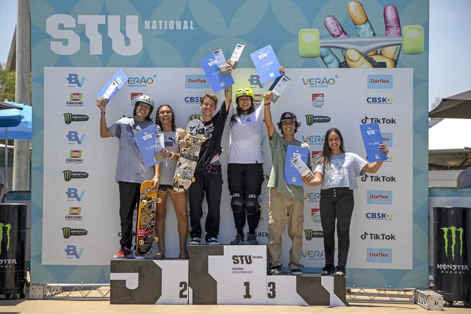 Luiz Francisco e Raicca Ventura são os campeões do Park no STU National de Criciúma